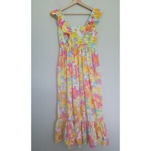 Tracy Feith for Target Womens S Boho Floral Cotton Maxi Dress
